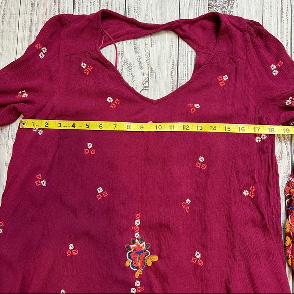 Free People Oxford Embroidered Mini Dress. Size Small. - Picture 10 of 15